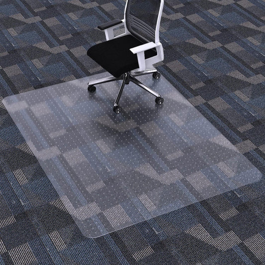 FuturHydro Desk Chair Mat for Flat to Low Pile Carpets, 45" x 53" Clear Office Home Floor Protector