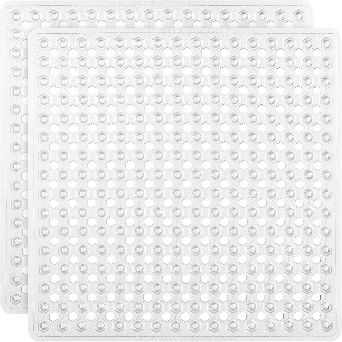 GORILLA GRIP Patented Square Shower Stall Mat, Small Bathtub Floor Mats for Stand Up Showers