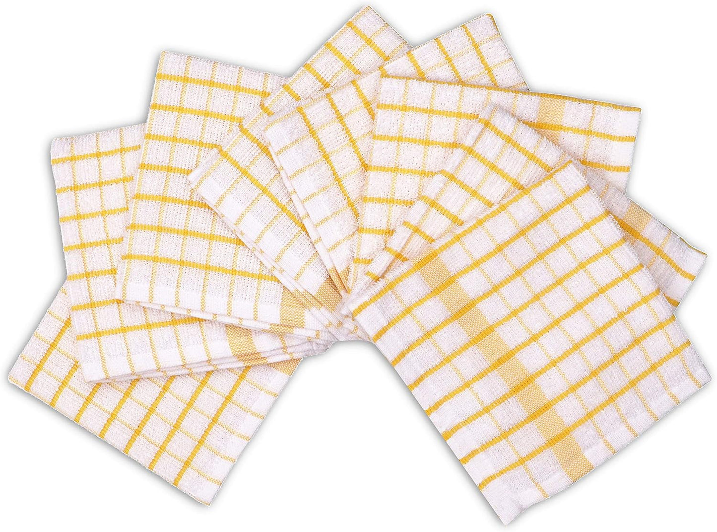 AMOUR INFINI Kitchen Dish Cloths Set of 8 - Ultra Soft, Highly Absorbent, Quick-Drying Terry Cotton