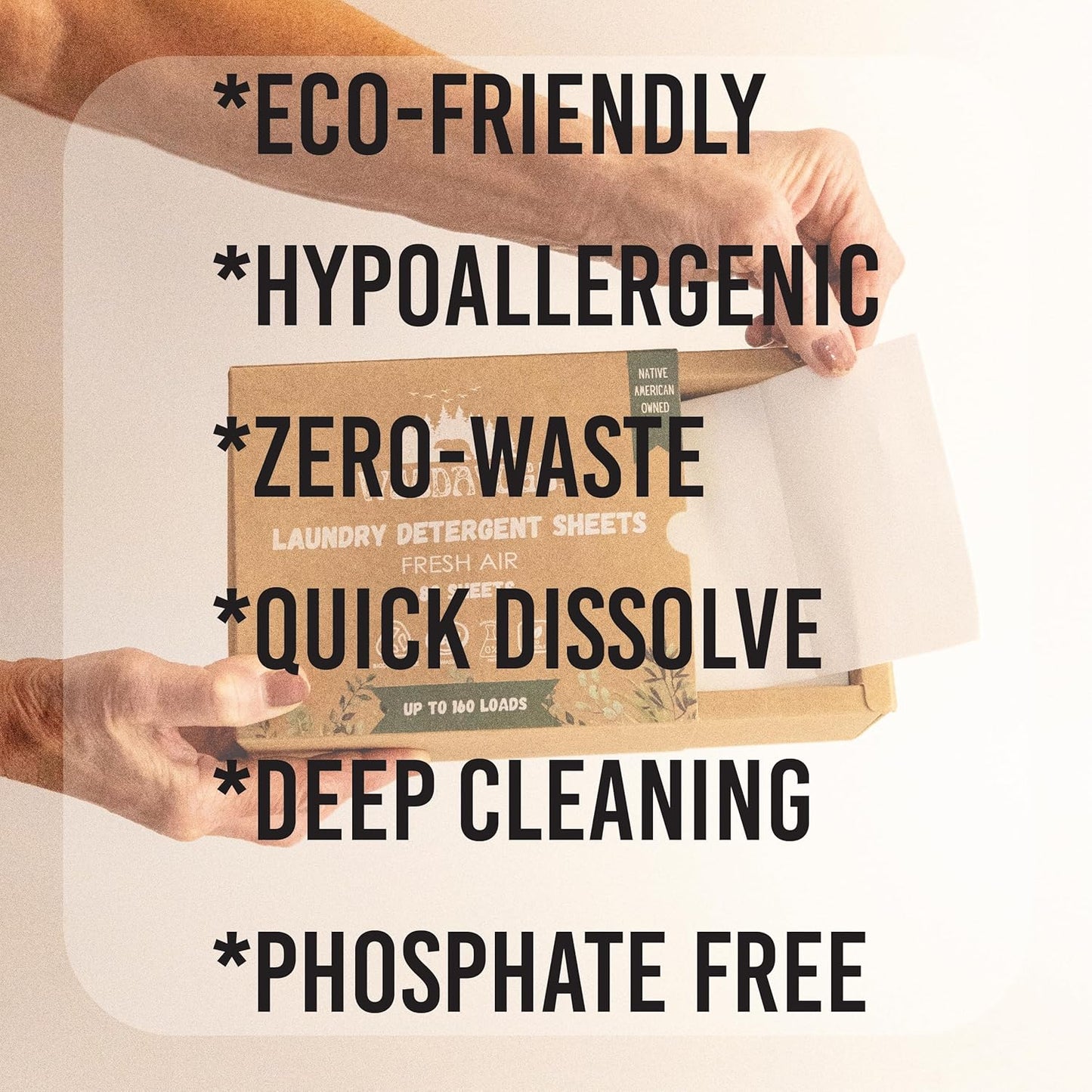 Laundry Detergent Sheets – Eco-Friendly, Hypoallergenic, Plant-Based Detergent for Sensitive Skin