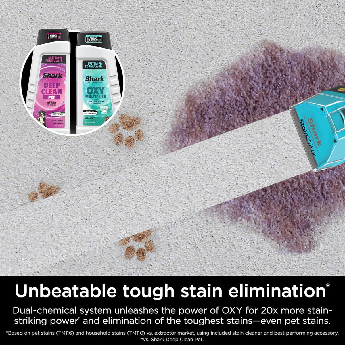 Shark CarpetXpert HairPro with StainStriker, Upright Carpet, Area Rug & Upholstery Cleaner, Perfect