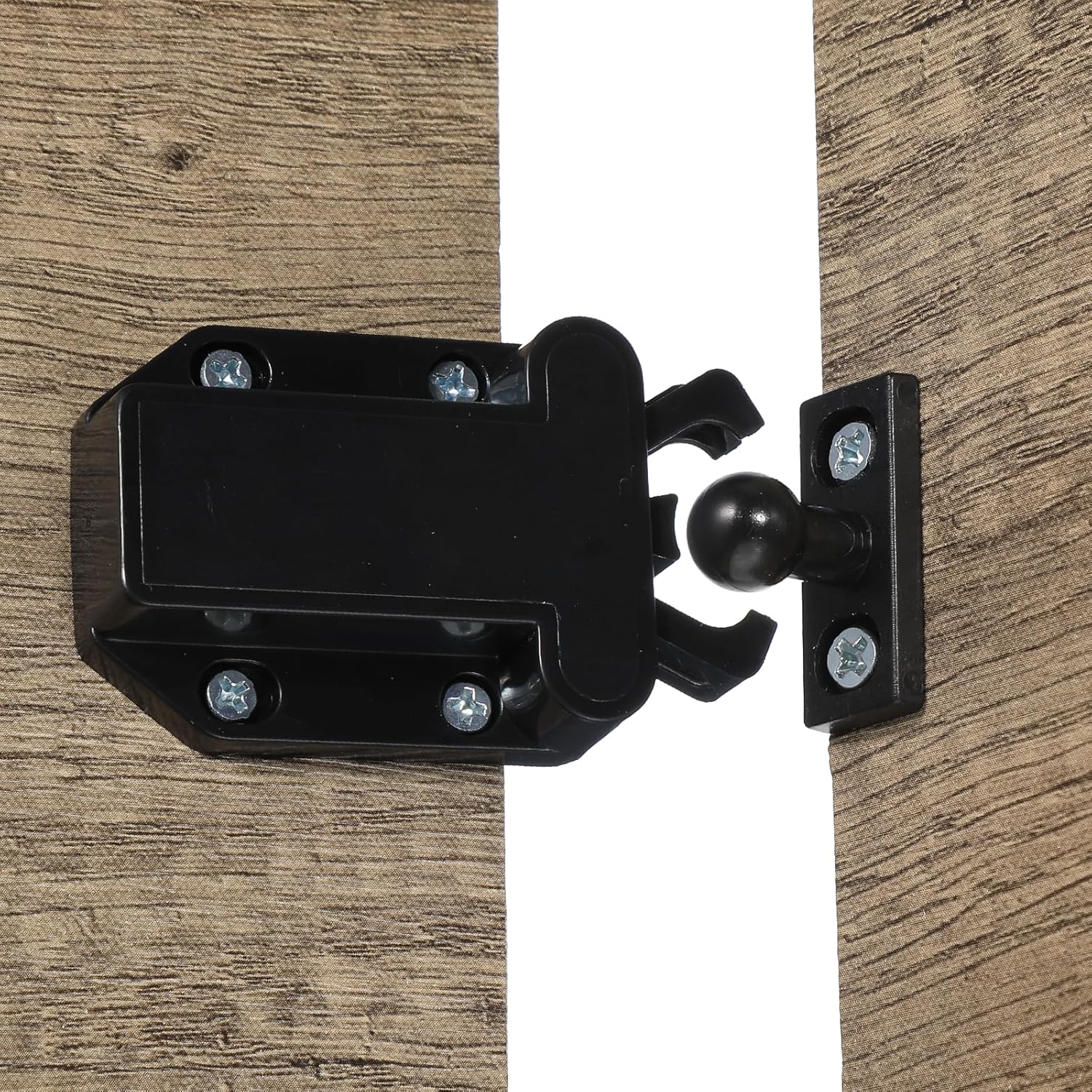 4Pack Push Latches for Cabinets, Push to Open Catch Lock,Safe Rebound Self-Locking Device Drawer