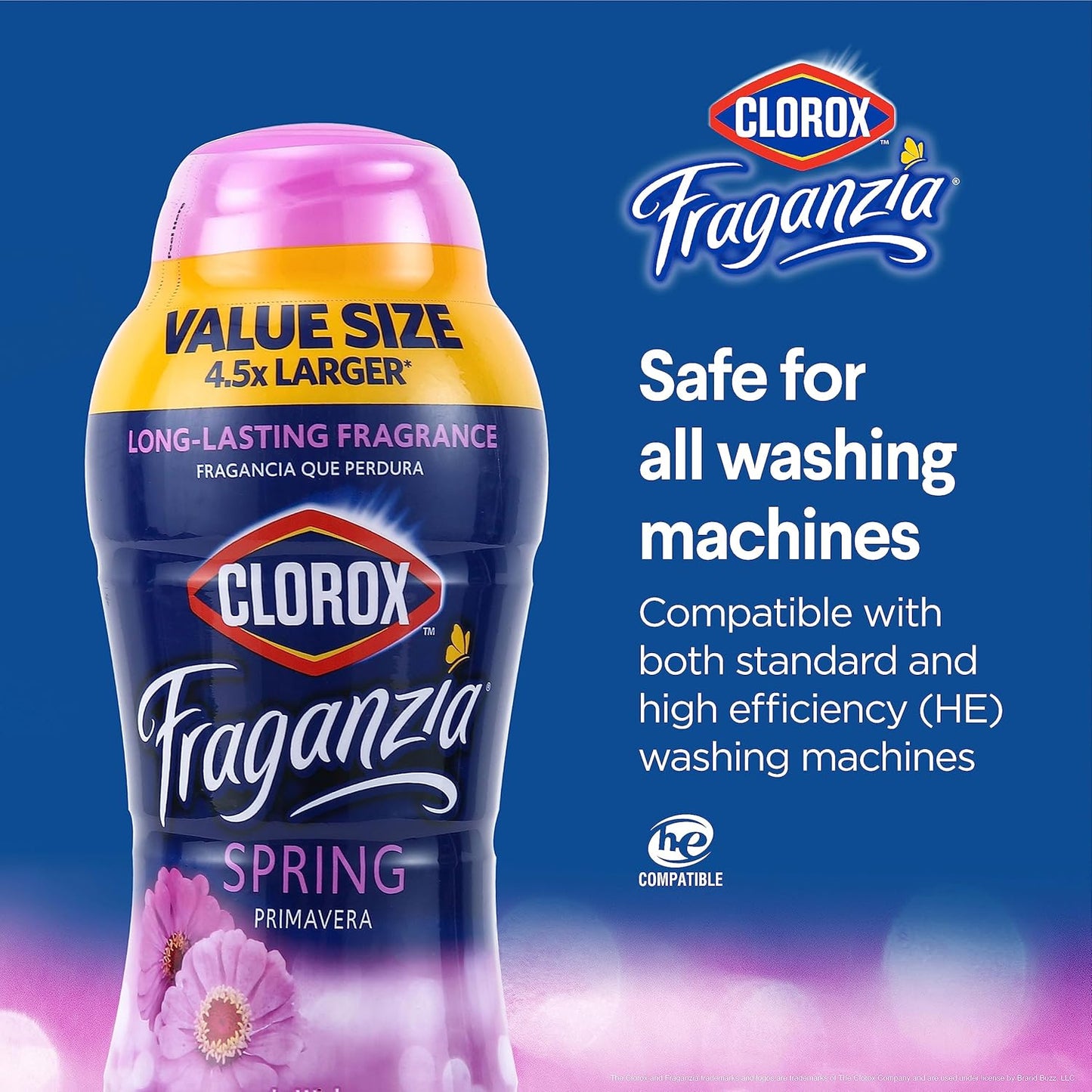 Clorox Fraganzia Laundry Scent Booster Crystals in Spring Scent - Scented In-Wash Freshener Beads