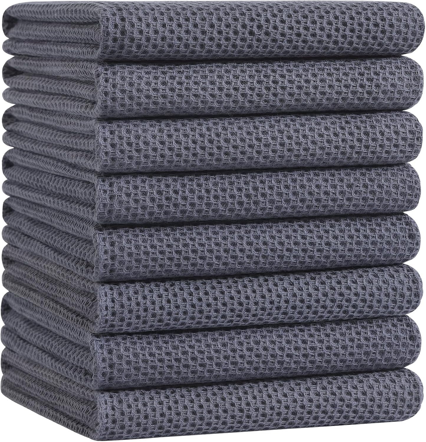 Homaxy 100% Cotton Oversized Waffle Weave Kitchen Dish Towels, Ultra Soft Absorbent Quick Drying
