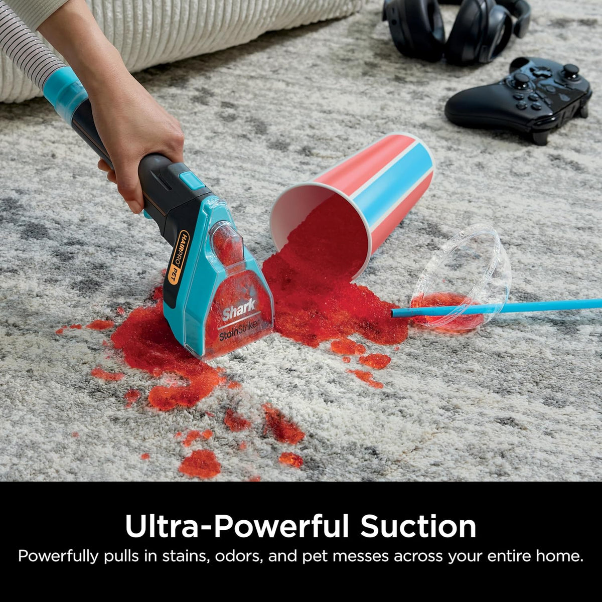 Shark StainStriker HairPro Portable Carpet, Upholstery & Area Rug Cleaner with Pet Mess & Hair