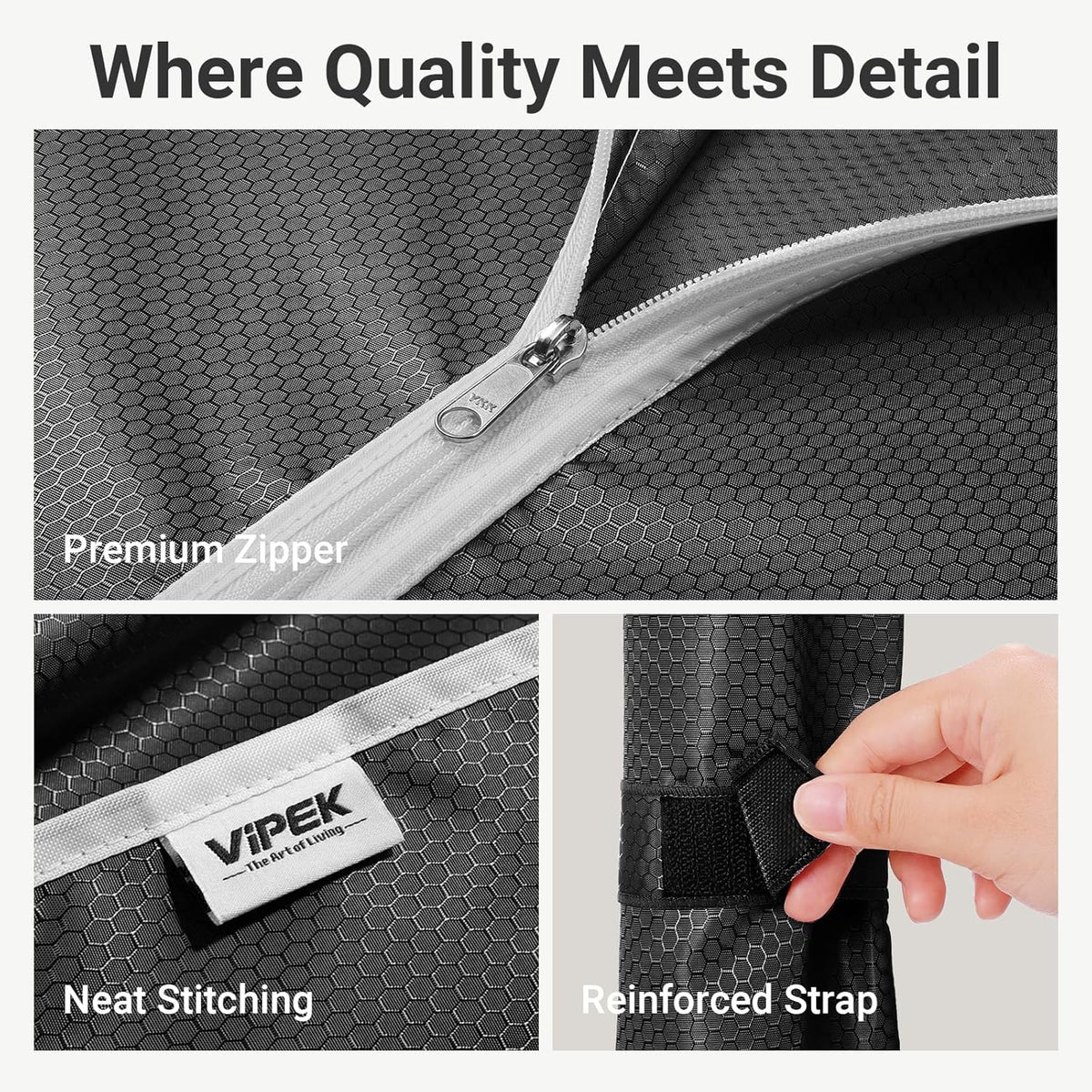 VIPEK R3C Plus Garment Rack - Rolling Clothes Rack with Locking Wheels, Heavy Duty Portable Closet