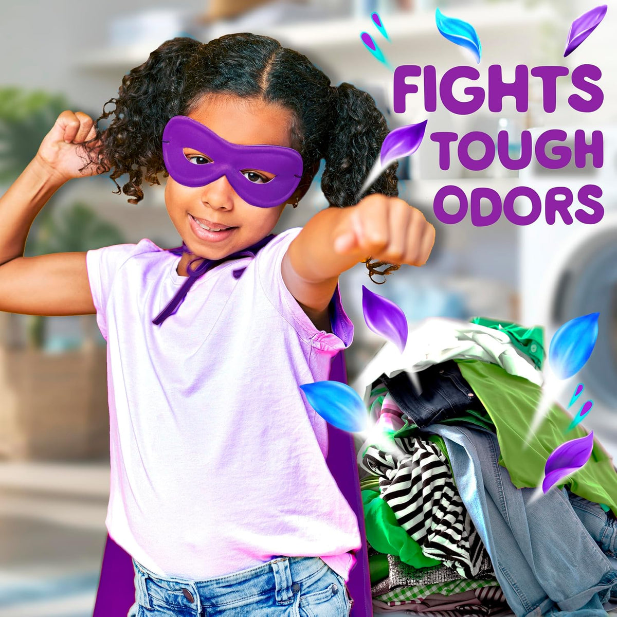 Gain Odor Defense In-wash Scent Booster, Super Fresh Blast scent, 21.1 OZ, 2 in 1 Freshness plus