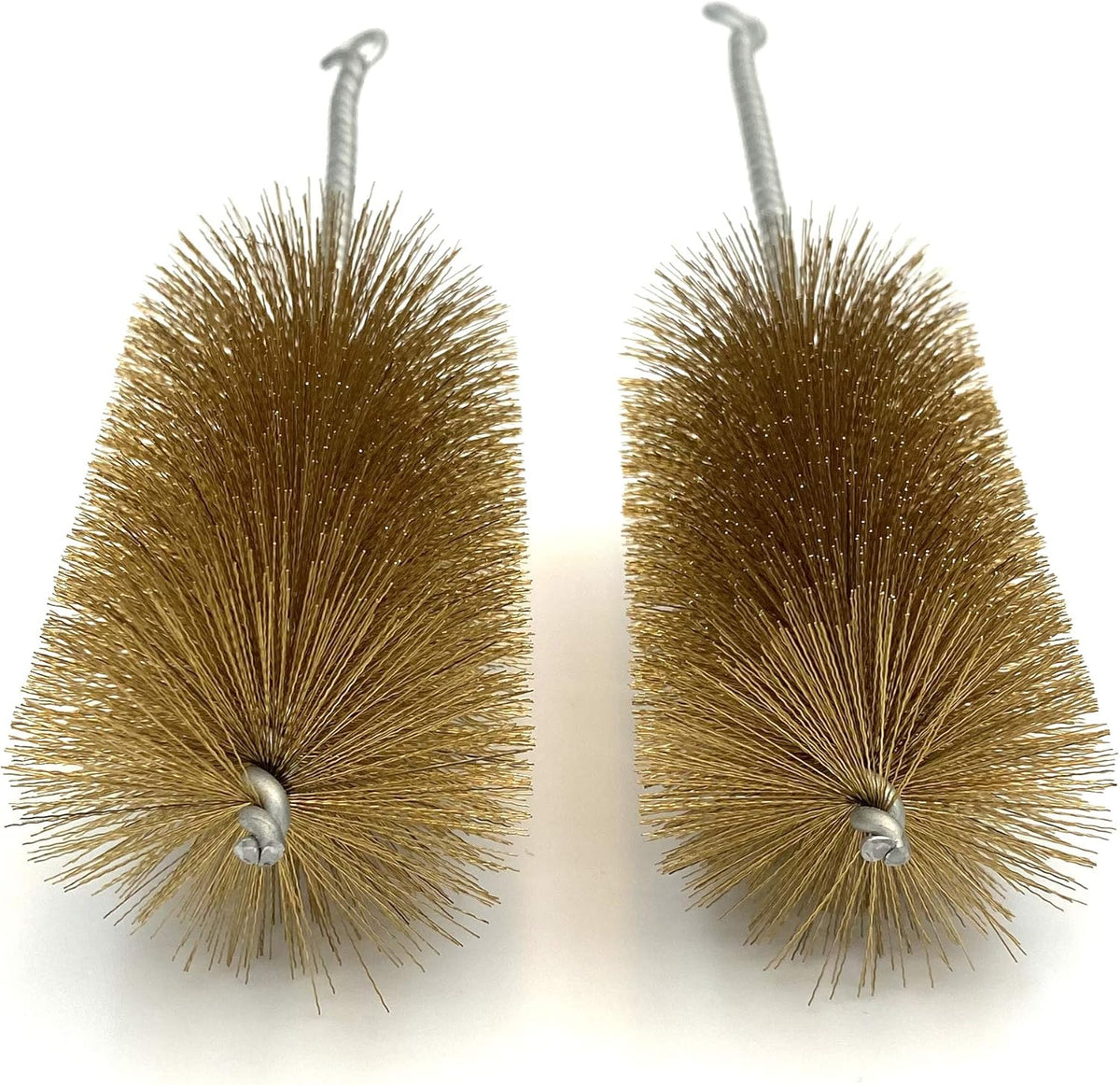 Pipe Cleaning Brush Set with Brass Bristles, 9 Piece Variety Pack for Auto Parts, Bottles,Tubes