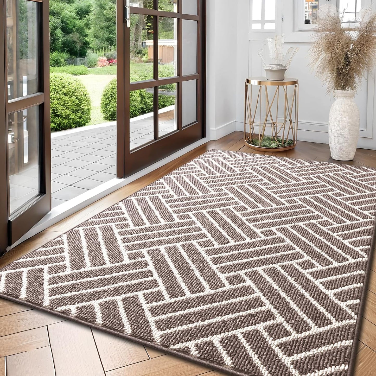 OLANLY Large Indoor Door Mat, 59x35 Inch, Dirt Resistant and Absorbent, Non-Slip Rubber Backing