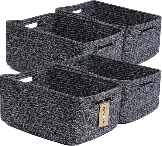Large Storage Baskets for Organizing, Closet Shelf Baskets for Clothes Blanket Towels, Baby