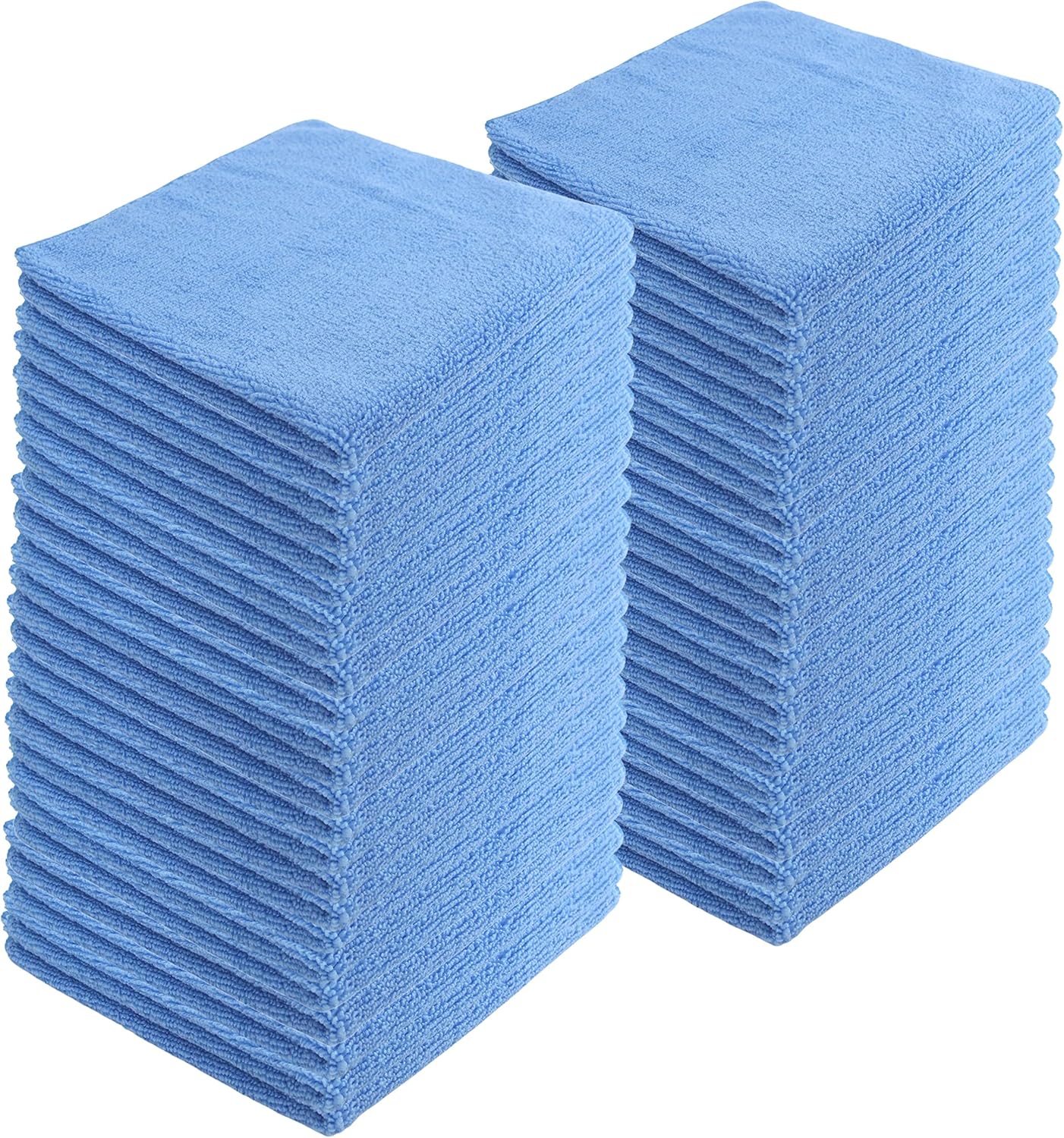 Microfiber Cleaning Cloths,48 Pack, 16"x16", All-Purpose, Softer, Highly Absorbent, Lint-Free