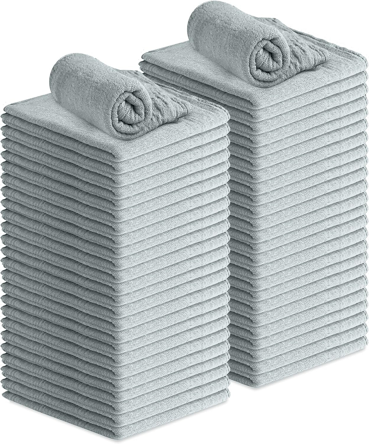 Avalon Towels Cotton Shop Rags – (Pack of 50) Size 12x14 Inches Cleaning Rags – Absorbent Shop