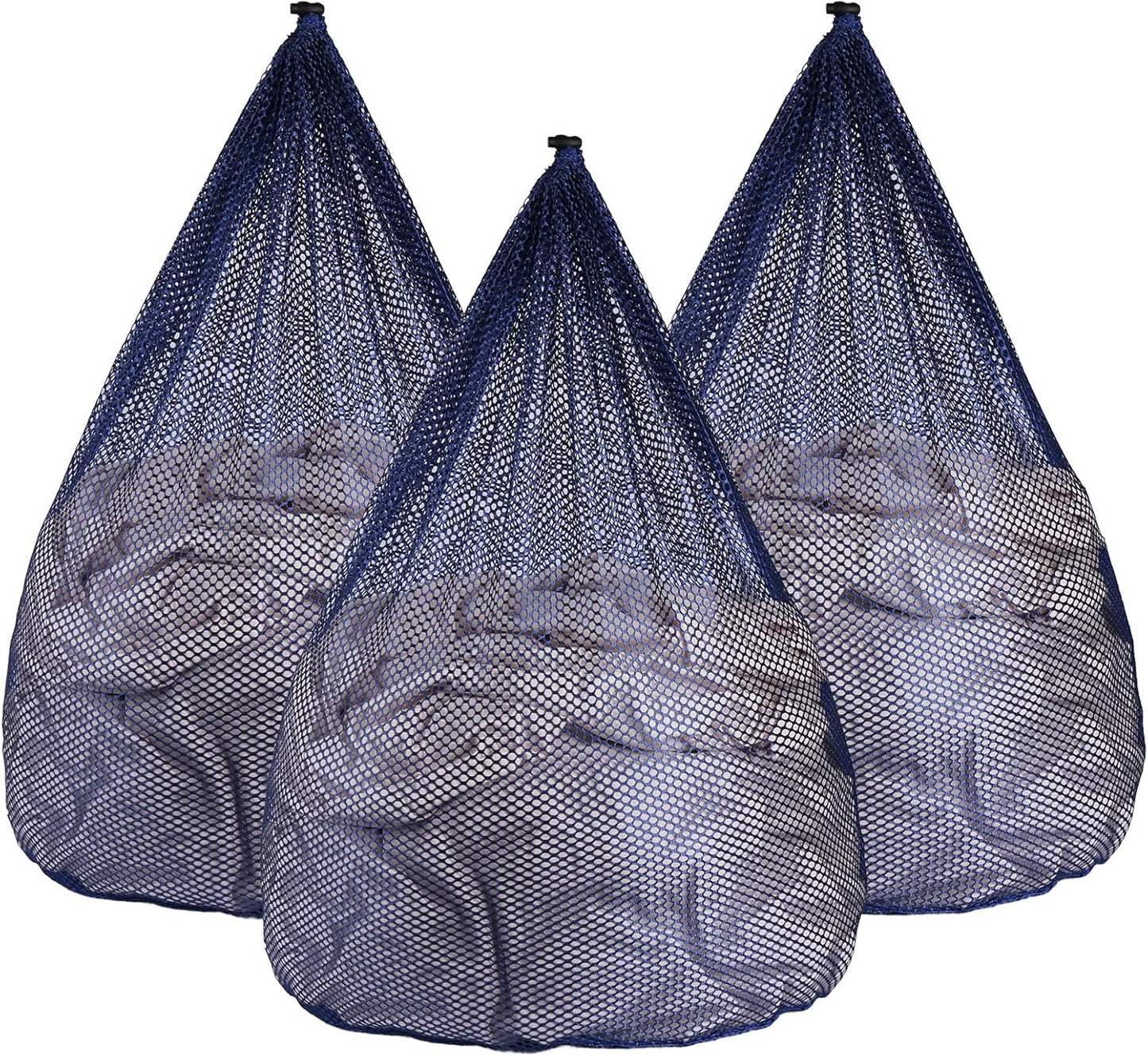 3Pcs Mesh Laundry Bags Washing Machine Mesh Wash Bags Jumbo for Delicates Clothes,Bed Linen,Toys