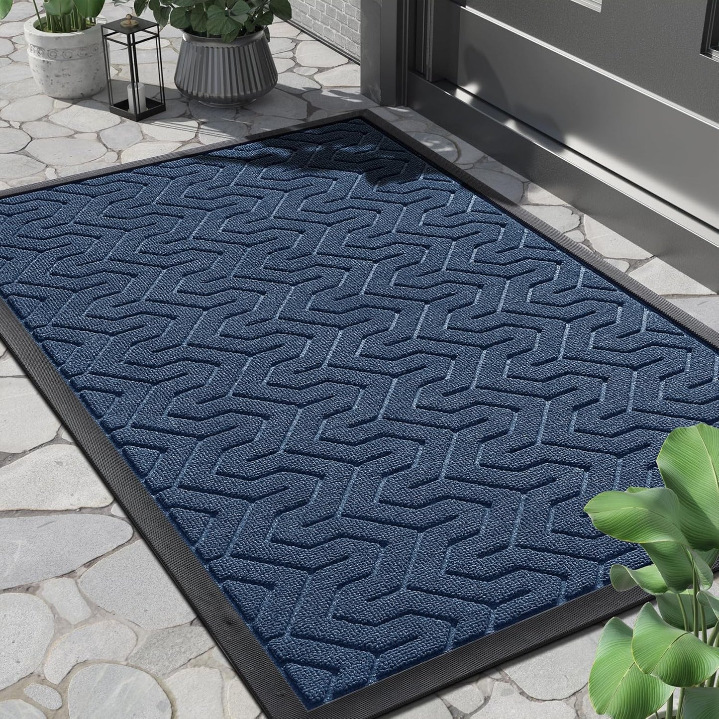 Yimobra Large Door Mat Outside Entrance 36x24, Waterproof Heavy Duty Outdoor Mats for Front Door