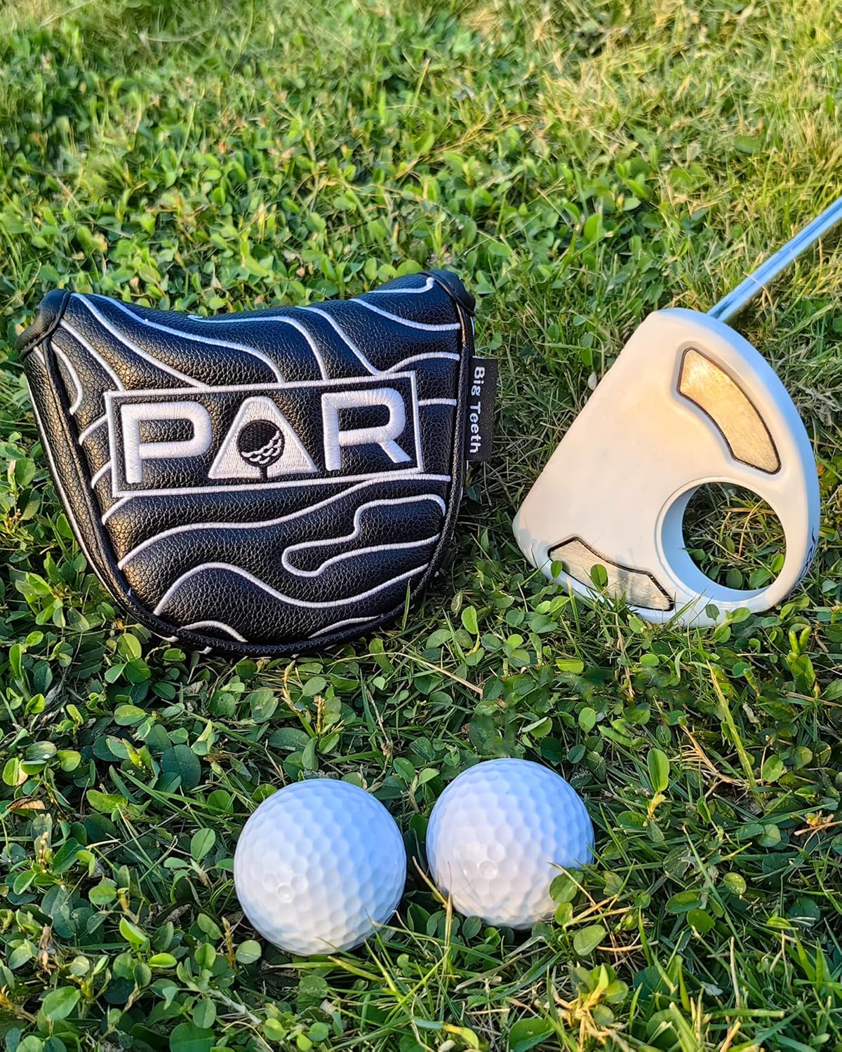 Big Teeth Golf Club Covers Full Set Driver Headcover Fairway Wood Hybrid Golf Club Iron Head