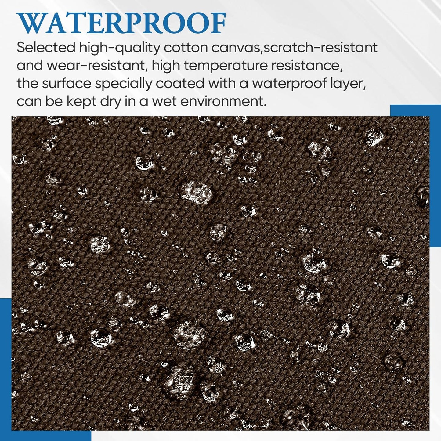 Canvas Patch 5.5 x 8 Inches 6Pcs Self-Adhesive Waterproof Canvas Patch Kit for Repairing