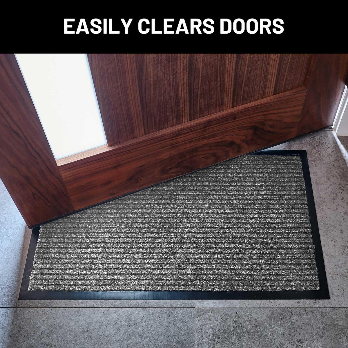 Sierra Concepts Front Door Mat Welcome Mats 2-Pack - Indoor Outdoor Entryway Mats for Shoe Scraper