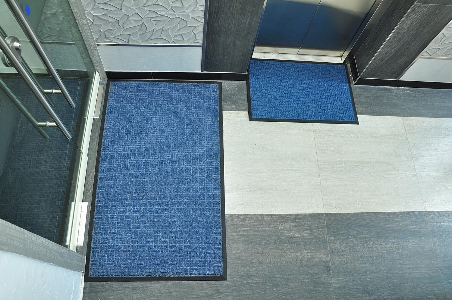 Kempf Water Retainer Entrance Mat, Indoor Outdoor Rubber Rug, Moisture Trapping, Absorbent Mat, 18