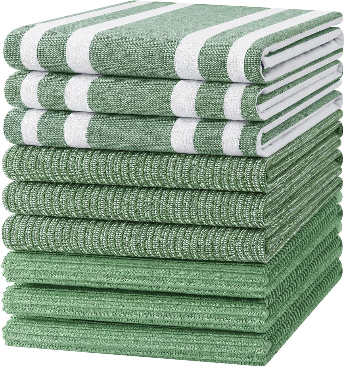 Homaxy Premium Kitchen Towels(18”x 28”, 9 Pack), Large Cotton 380 GSM Kitchen Hand Towels, Soft and