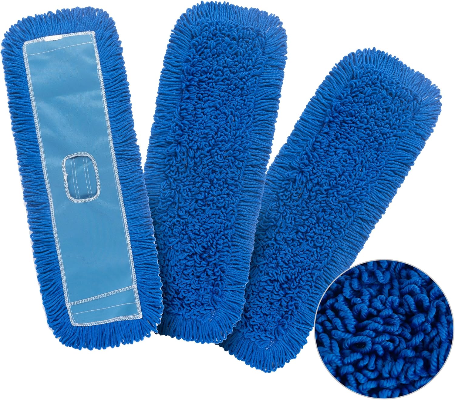 Matthew 24'' Microfiber Loop Dust Mop Washable Commercial&Residential Heavy Duty Mop Head