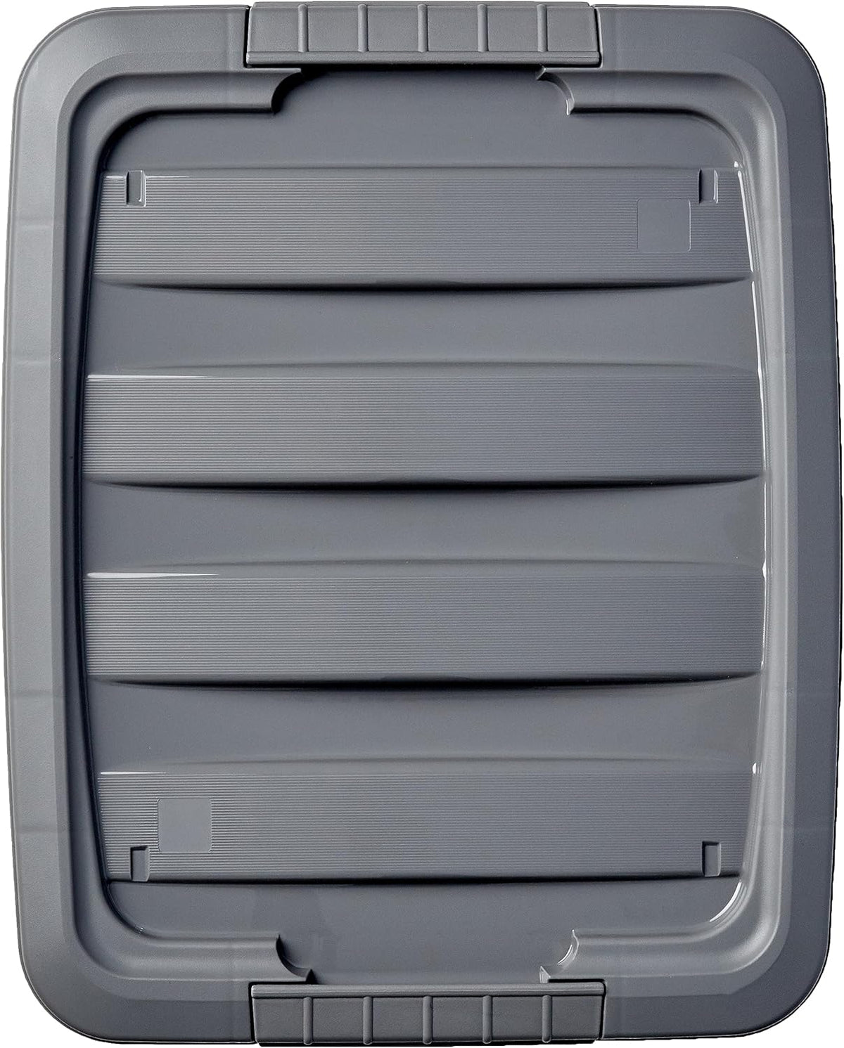Amazon Basics Plastic Storage Containers with Secure Latching Lids, Stackable Organization Bins