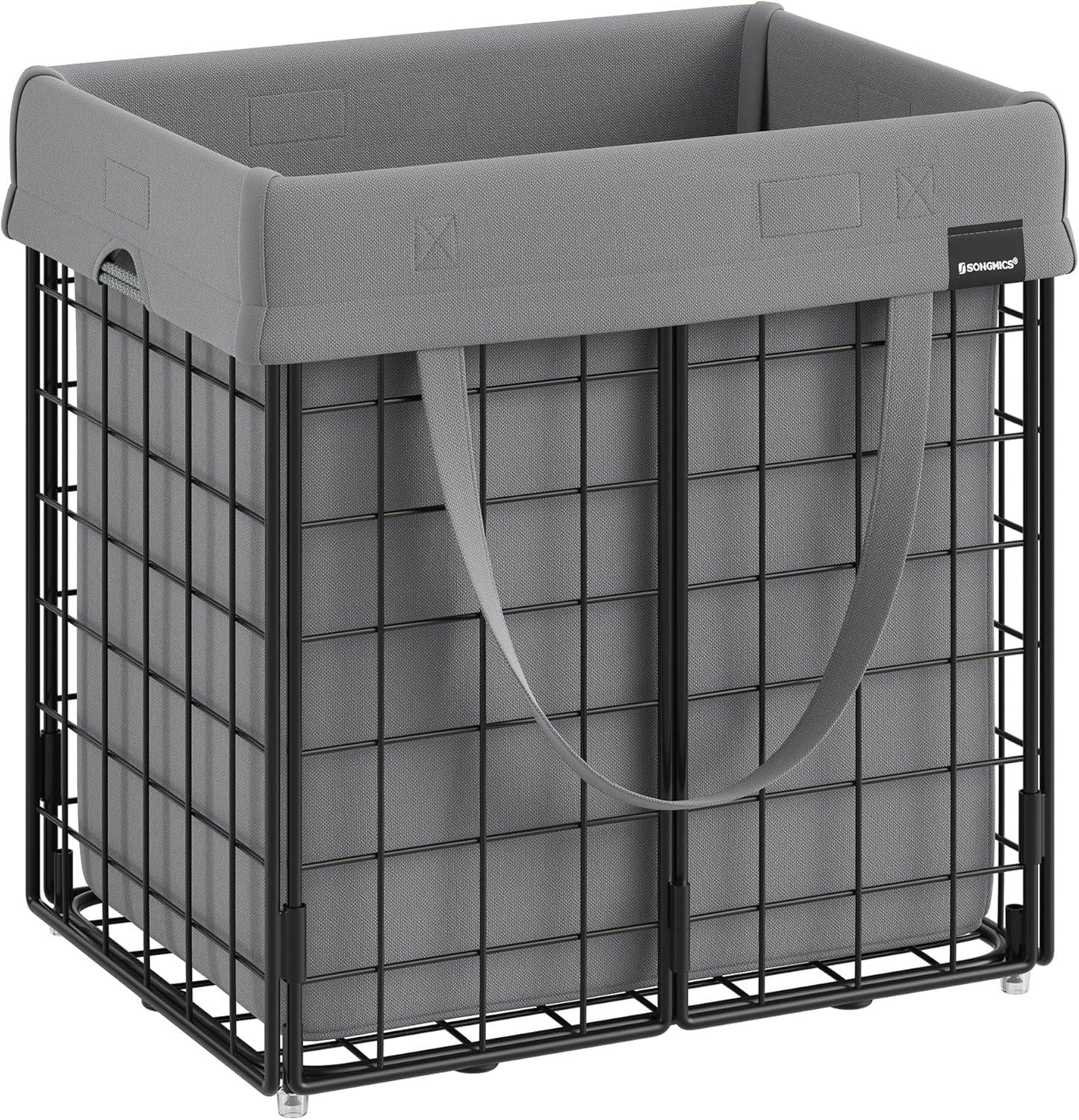 SONGMICS Laundry Hamper, 11 Gal. (50L) Laundry Basket, Collapsible Clothes Hamper, Removable and
