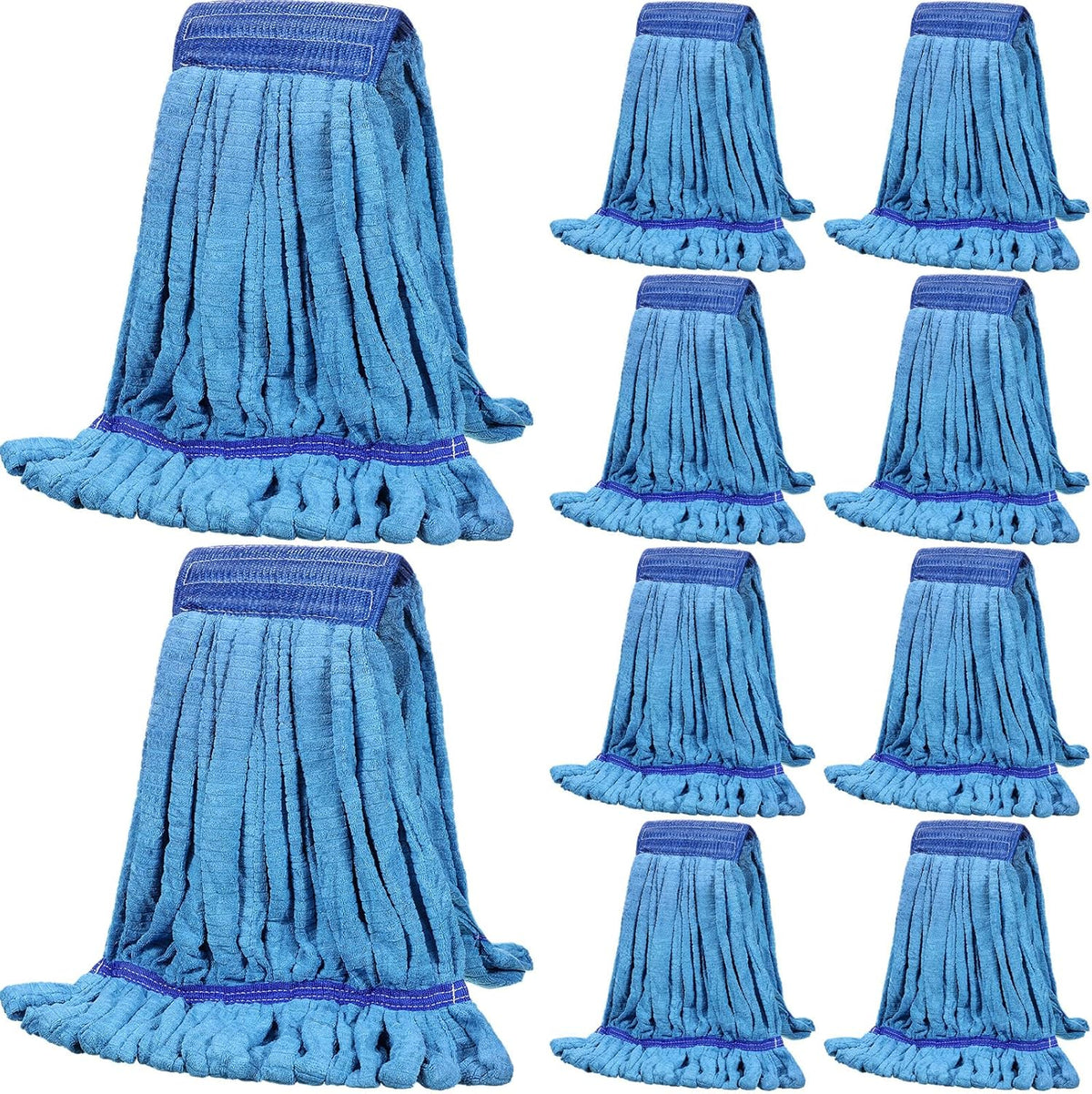 Lallisa 10 Pcs Commercial Mop Head Replacement Tube Microfiber Mop Heads for Floor Cleaning