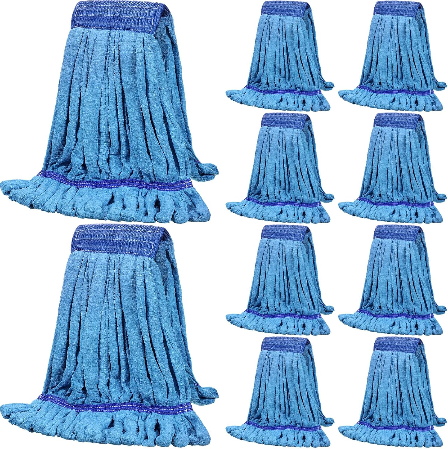 Lallisa 10 Pcs Commercial Mop Head Replacement Tube Microfiber Mop Heads for Floor Cleaning