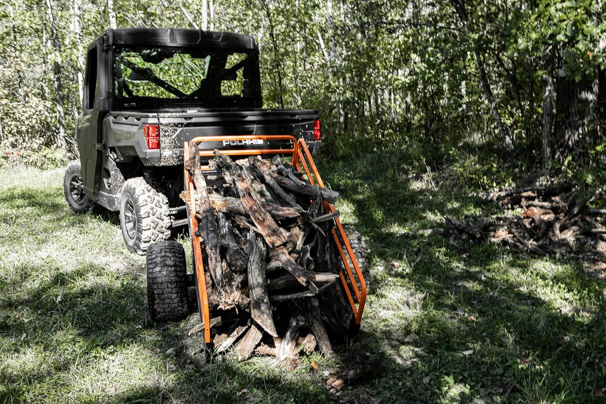 Impact IMPLEMENTS® 1500lb HD Agricultural Trailer with Solid Floor & Sides. Rugged Tires and Solid