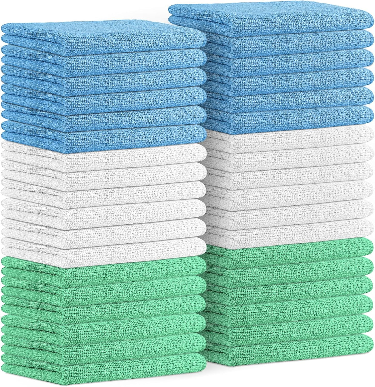 Avalon Towels Microfiber Cleaning Cloths Value Pack of 36 Size 16" x 16", Highly Absorbent, Lint