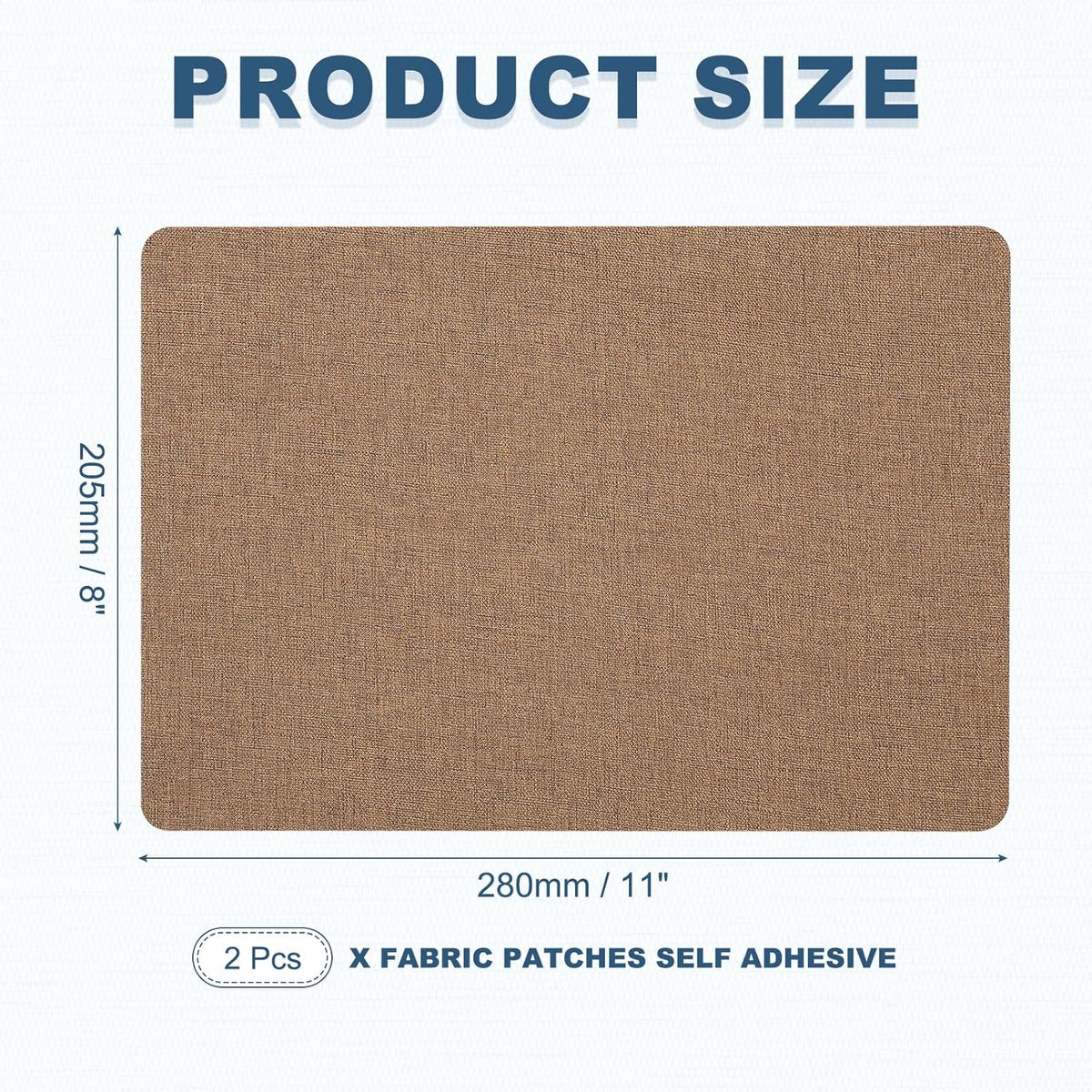 PATIKIL 8x11 Inch Linen Repair Patches, 2Pcs Self-Adhesive Fabric Patch for Sofas Tote Bags