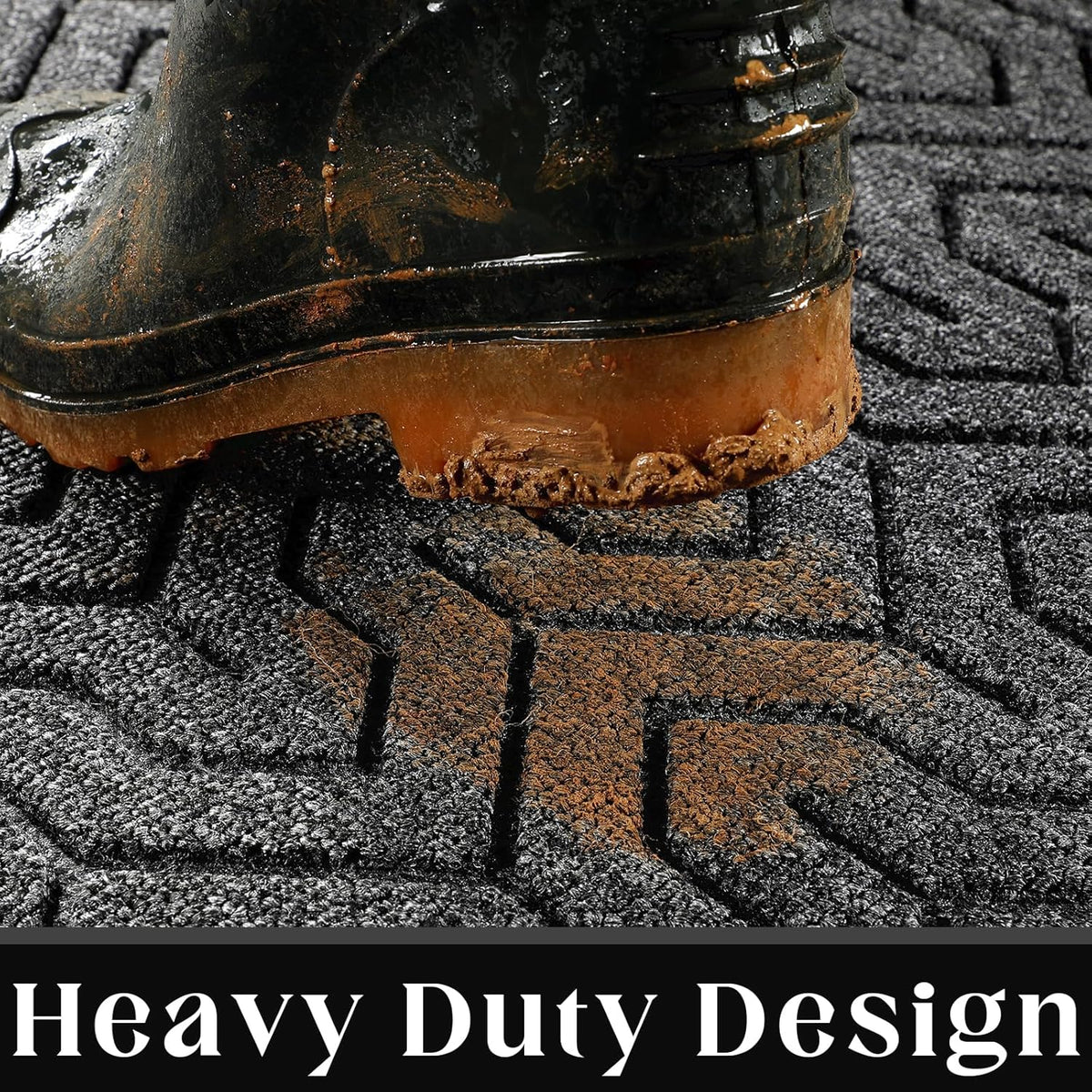 Yimobra Extra Large Door Mat Outside Entrance 60x32, Waterproof Heavy Duty Outdoor Mats for Front