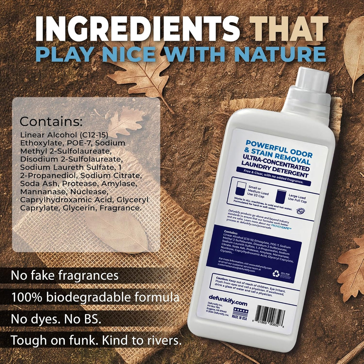 Laundry Detergent 62 Load/37.7 FlOz (2-Pack). 'Free & Clear' Liquid Laundry Detergent- Sensitive
