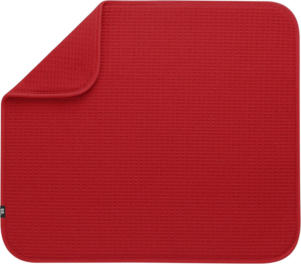 S&T INC. Dish Drying Mat, 16” x 18”, Absorbent Microfiber Kitchen Counter Mat, Dish Drying Pad for