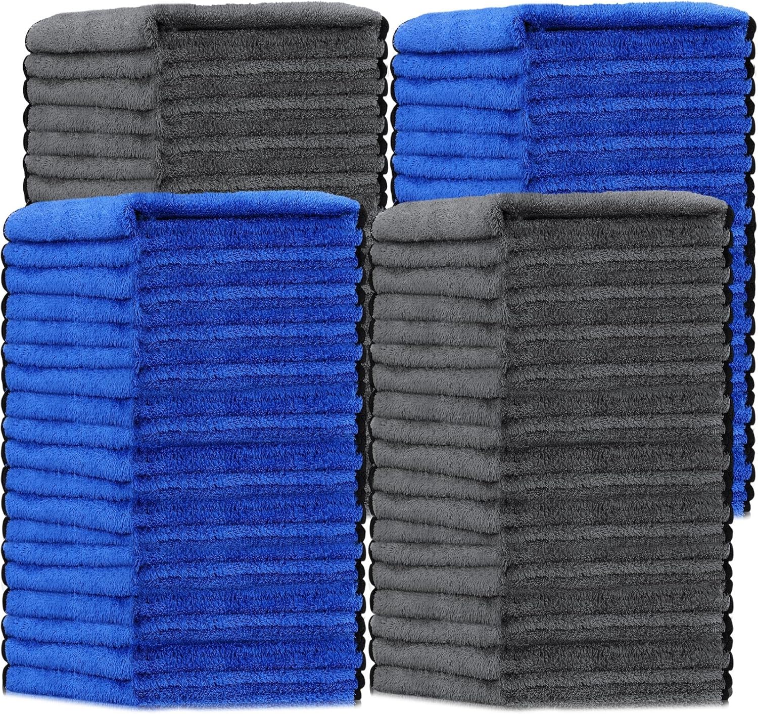 Tallew 50 Pcs Microfiber Towels 16 Inch x 16 Inch Microfiber Cloth Car Drying Towels for Cars