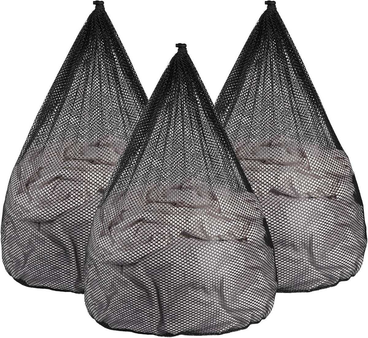 3Pcs Mesh Laundry Bags Washing Machine Mesh Wash Bags Jumbo for Delicates Clothes,Bed Linen,Toys
