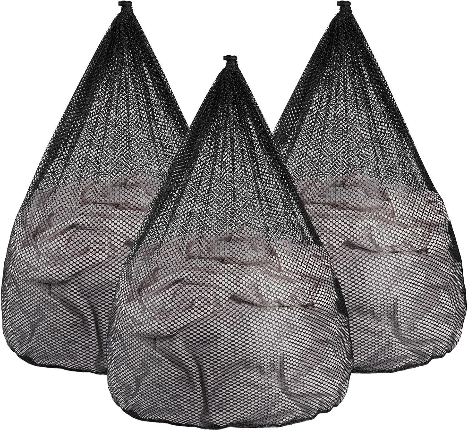 3Pcs Mesh Laundry Bags Washing Machine Mesh Wash Bags Jumbo for Delicates Clothes,Bed Linen,Toys