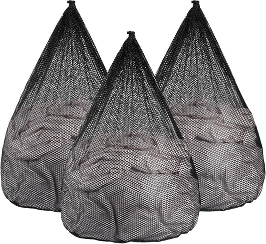3Pcs Mesh Laundry Bags Washing Machine Mesh Wash Bags Jumbo for Delicates Clothes,Bed Linen,Toys