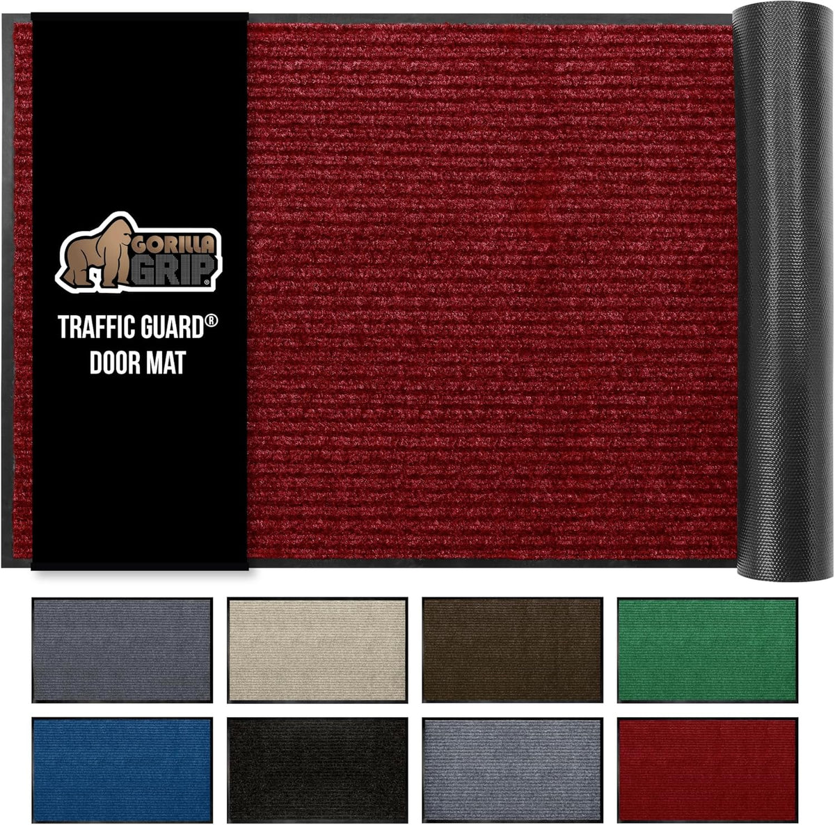 GORILLA GRIP Traffic Guard Door Mat, 60x36, Heavy Duty Welcome Mats, Commercial Office Space
