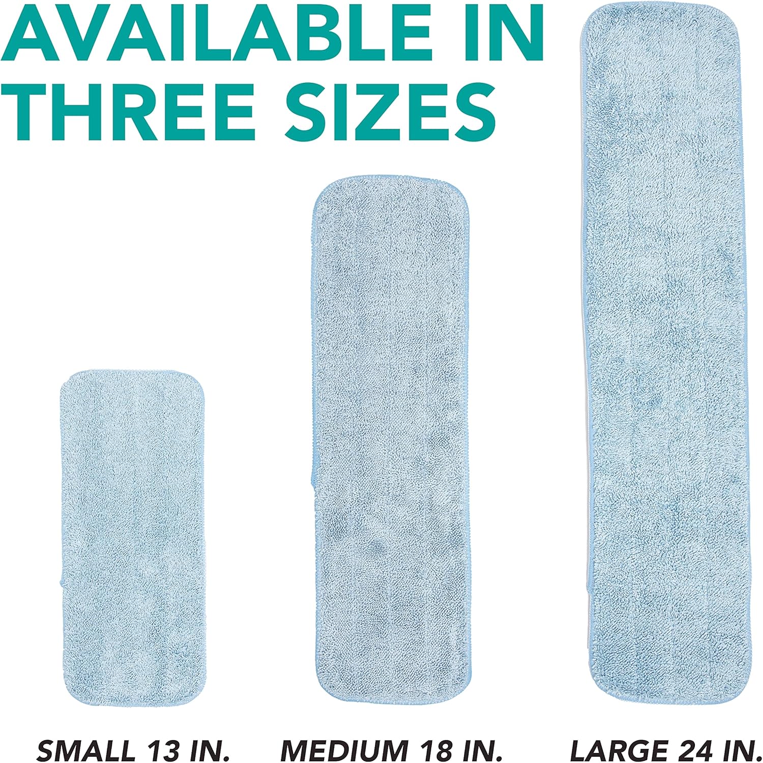 Arkwright Spray Mop Replacement Pads - (Case of 120) Bulk Microfiber Flat Dry and Wet Refill Mop