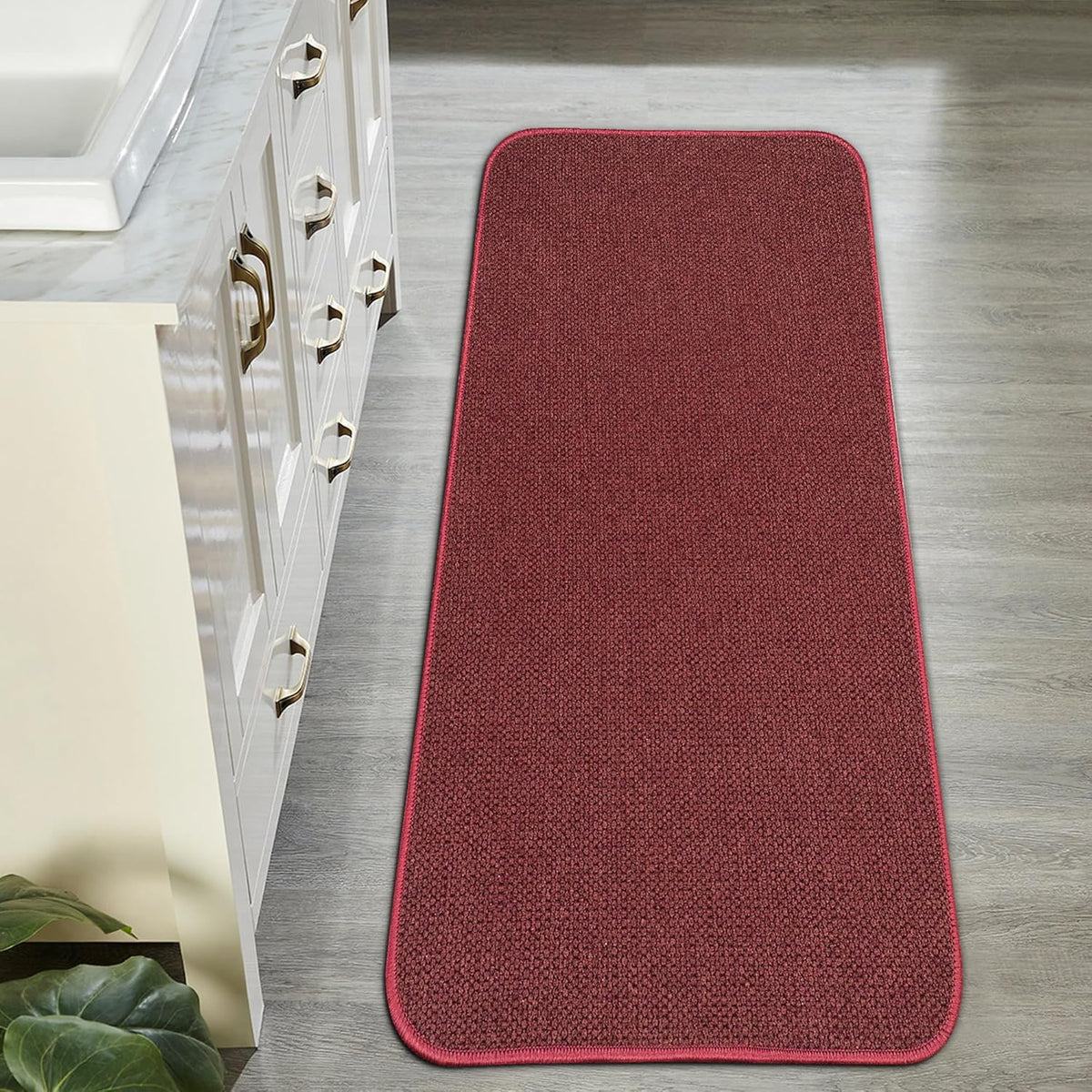 Bath Mat,Ultra Thin Bathroom Runner Rugs,Large Bath Mats for Bathroom,Quick Dry,Non-Slip,Machine