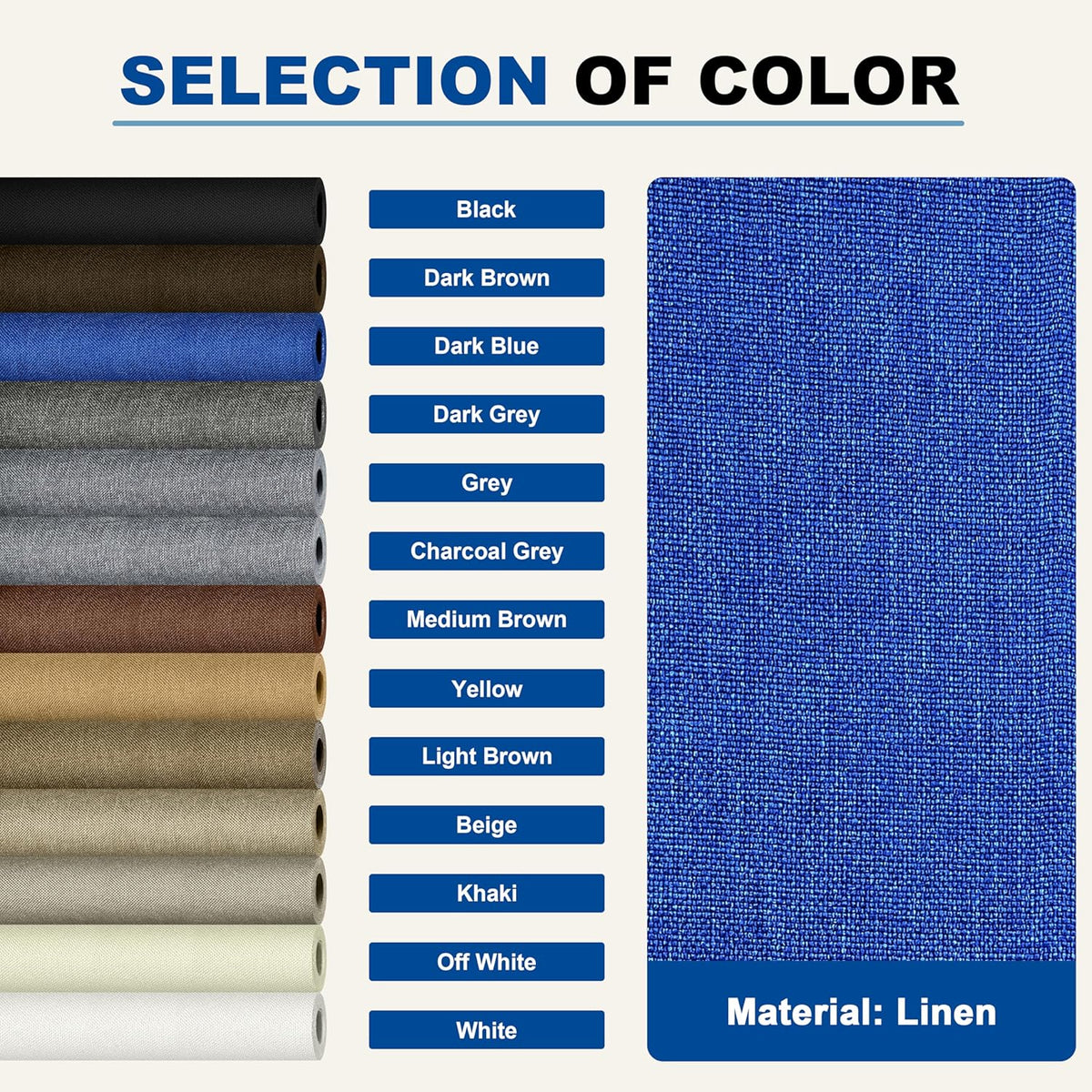 KING MOUNTAIN Linen Repair Patches, Self-Adhesive Fabric Patches, 4 X 63 inch Extra Size, Multi