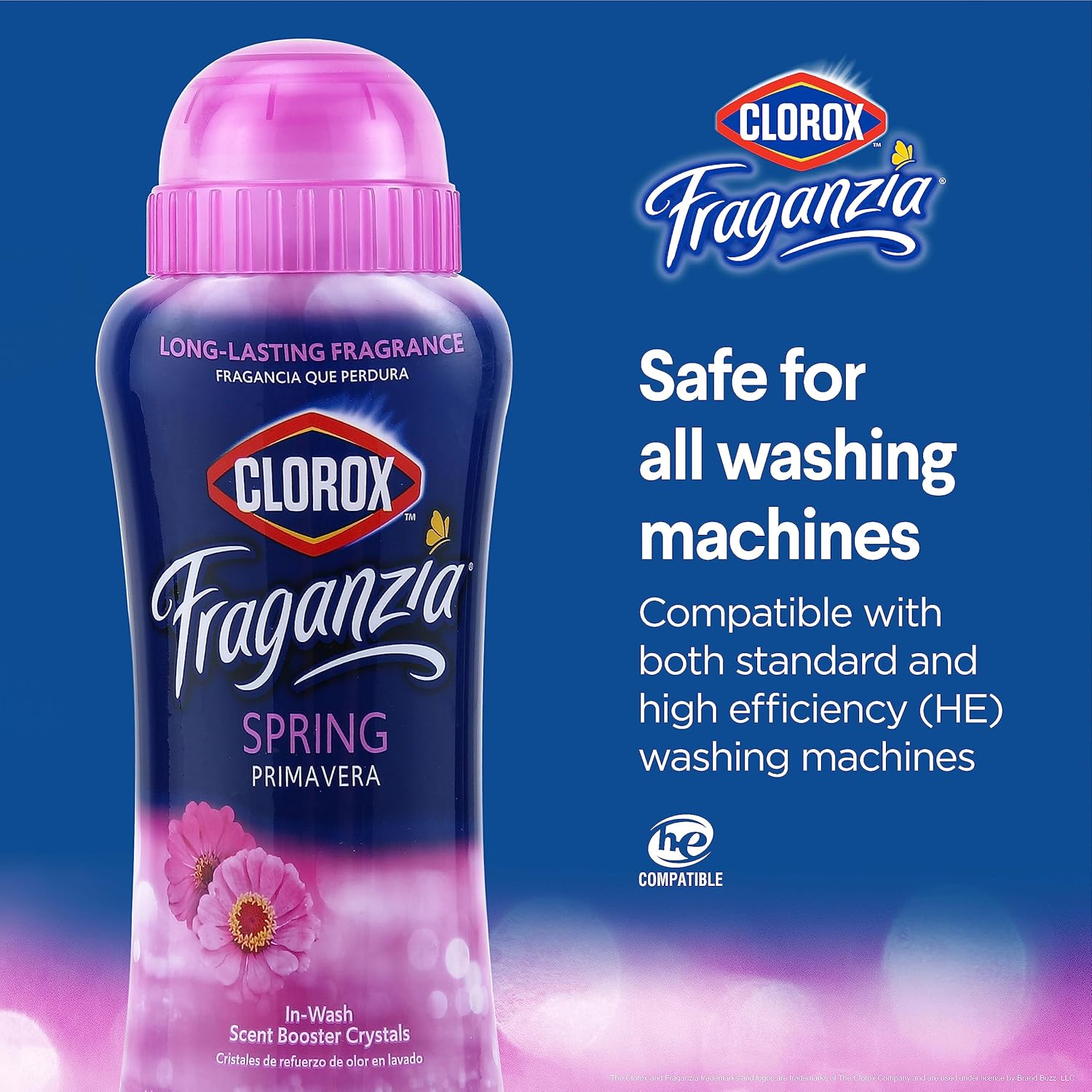 Clorox Fraganzia Laundry Scent Booster Crystals in Spring Scent - Scented In-Wash Freshener Beads