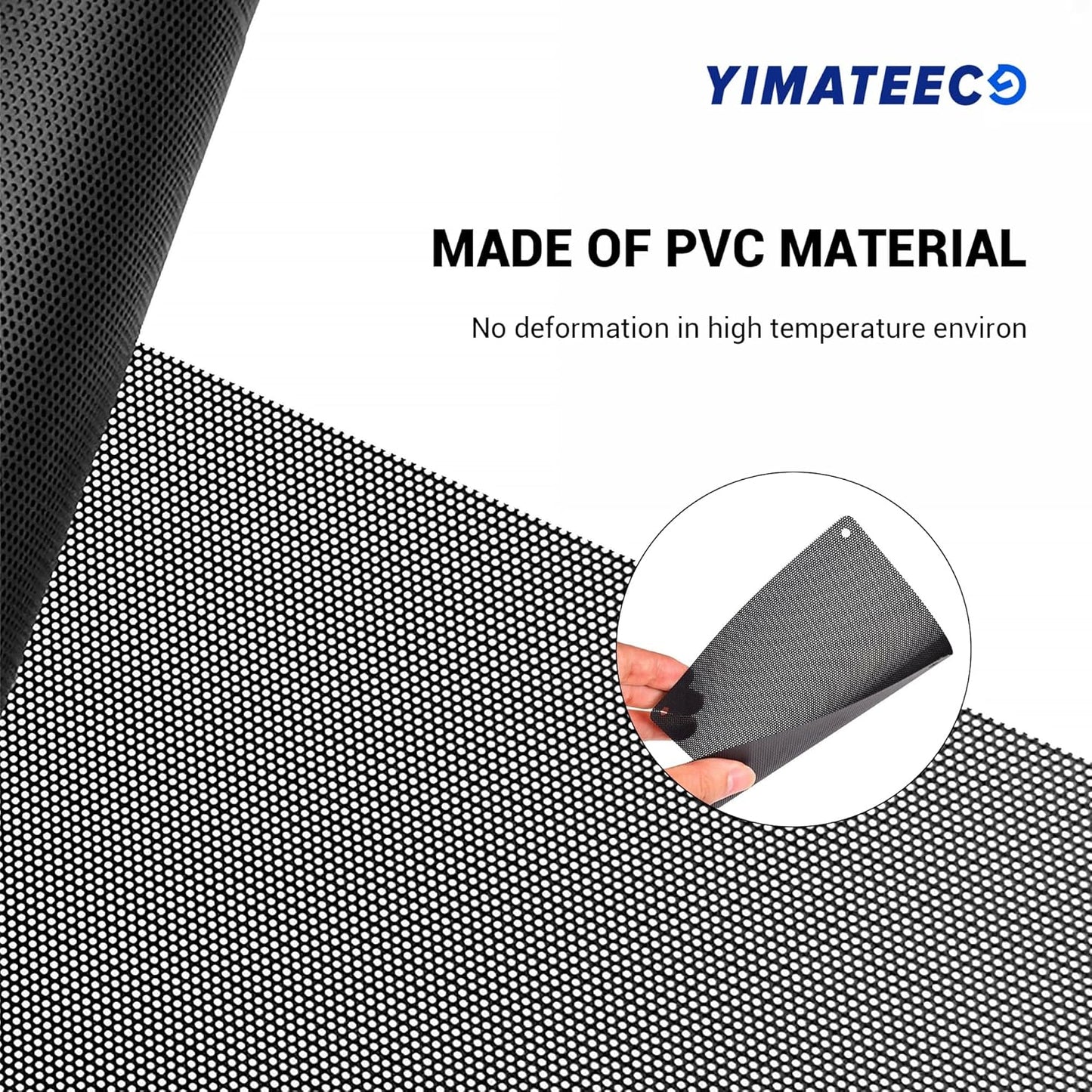 140mm Fan Dust Filter PC, 10Pack PVC Computer Dust Filter Mesh Dustproof Case Cover PC Cooler Fan