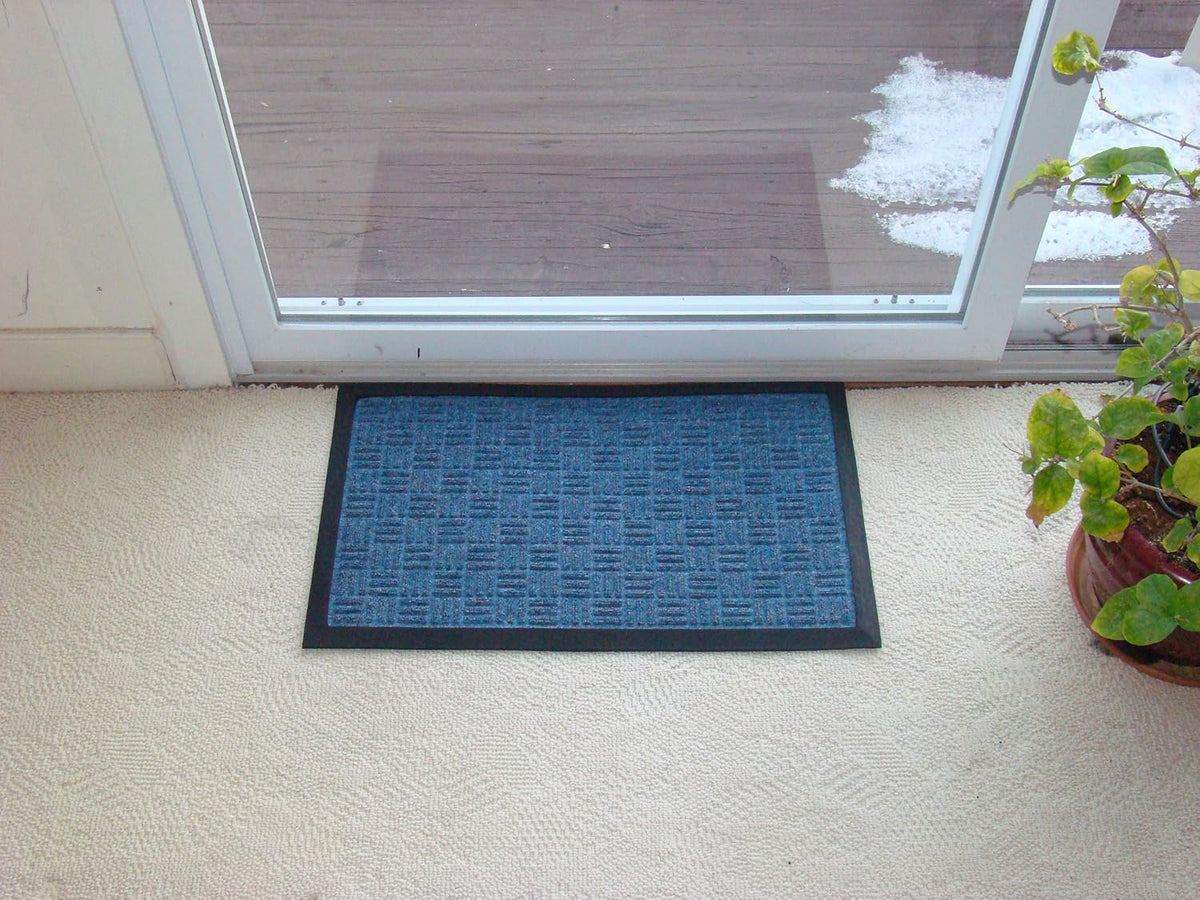 Kempf Water Retainer Entrance Mat, Indoor Outdoor Rubber Rug, Moisture Trapping, Absorbent Mat, 18
