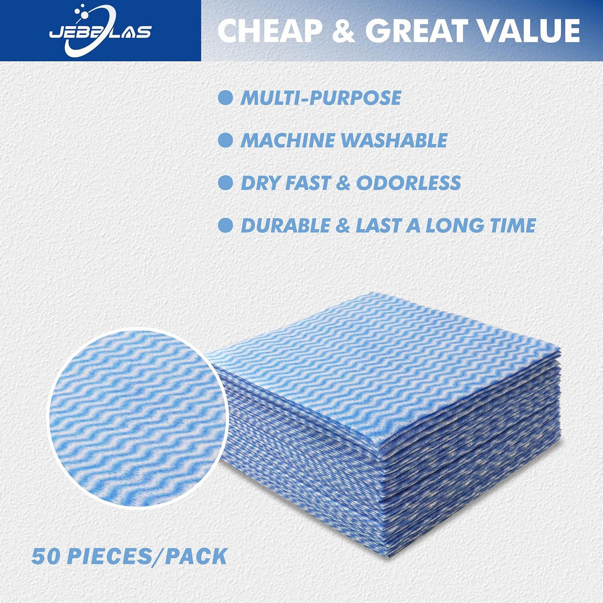 JEBBLAS Handi Wipes Reusable Cloths Dry Cleaning Cloths Dish Towel Kitchen Towel Handy Cleaning