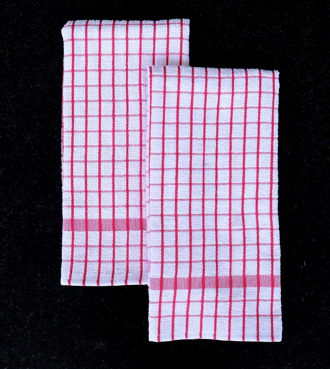AMOUR INFINI Kitchen Towels Set of 4 - Highly Absorbent, Super Soft Terry Cotton 20x28 Inch Dish