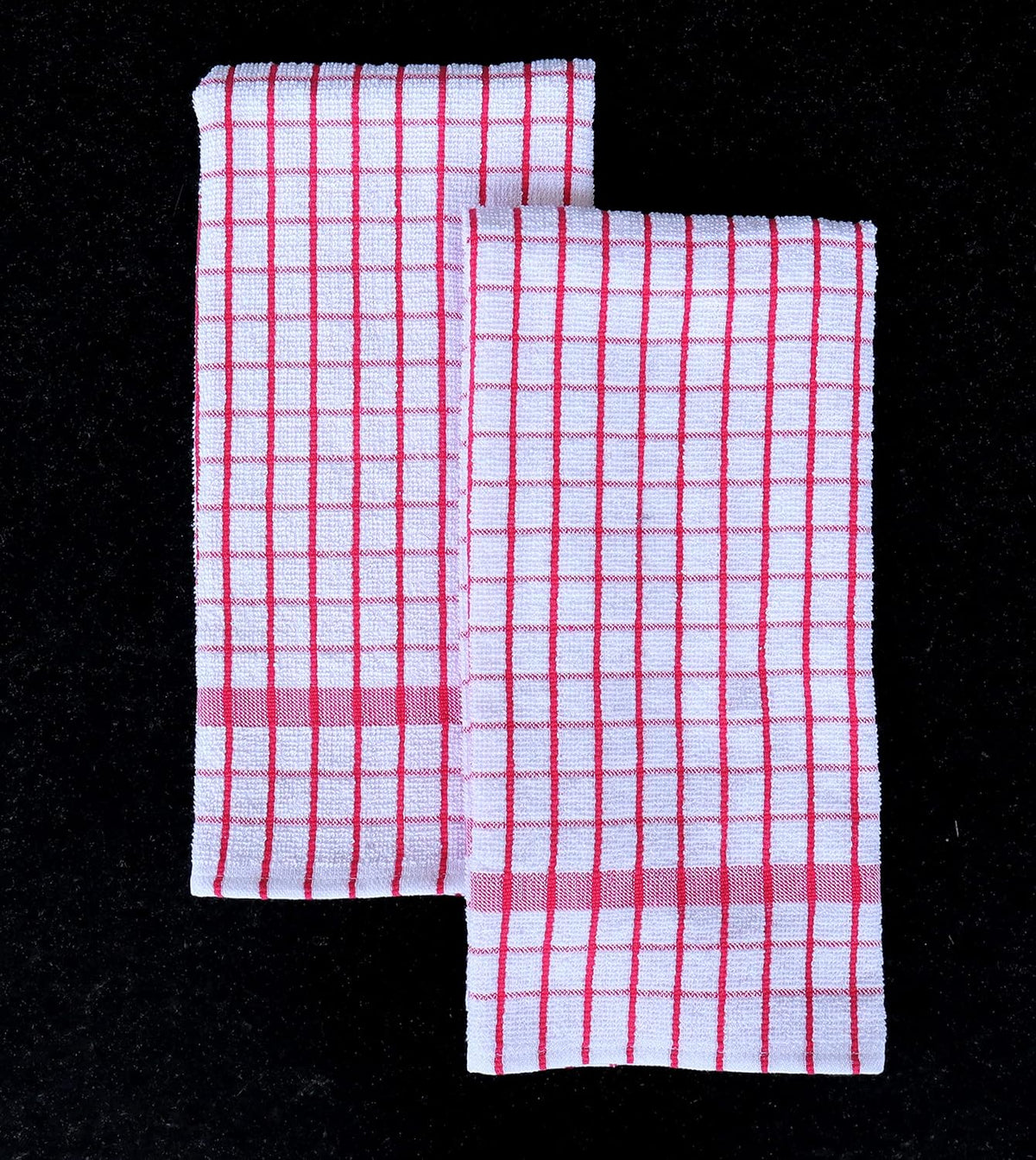 AMOUR INFINI Kitchen Towels Set of 4 - Highly Absorbent, Super Soft Terry Cotton 20x28 Inch Dish