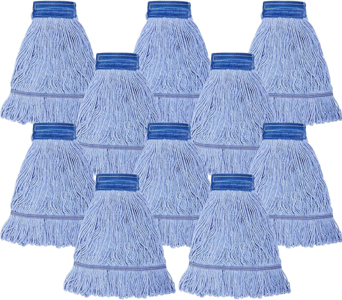 Gejoy 10 Pack 24oz Mop Head Replacement Commercial Cleaning Mop Head Wet String Heavy Duty Cotton