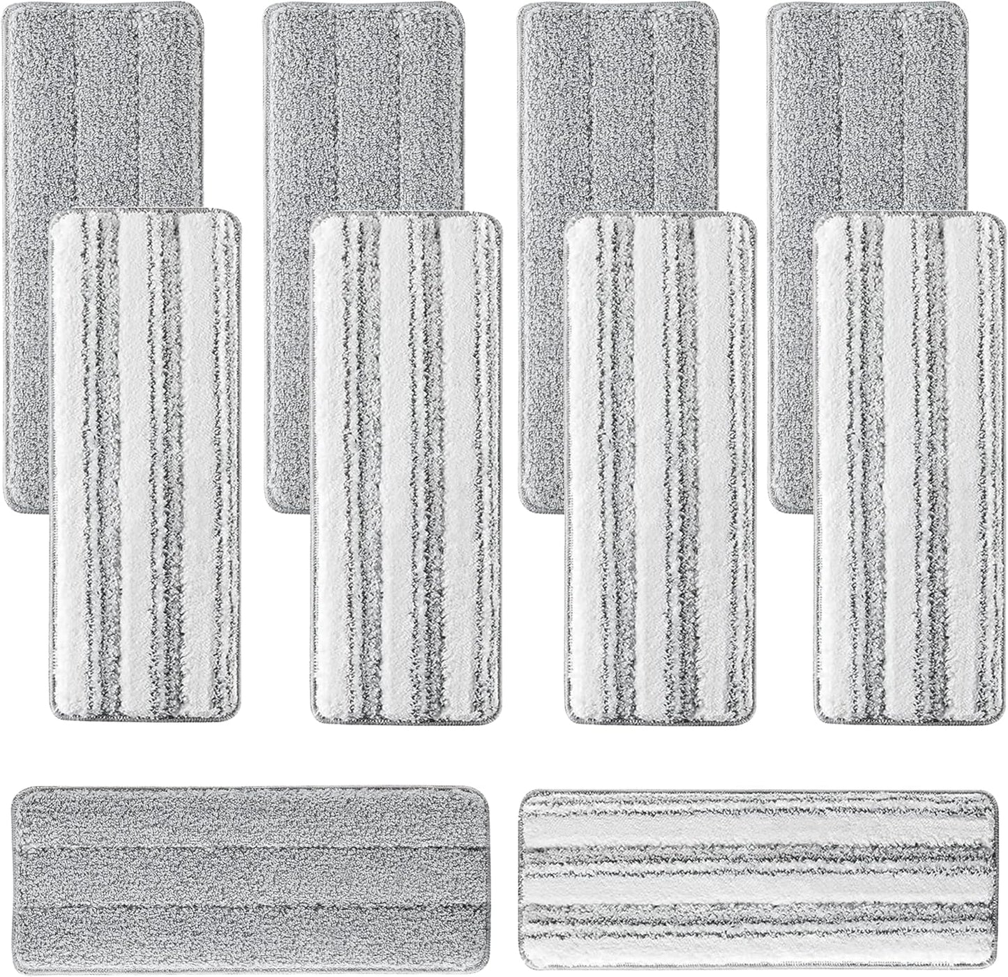 10Pcs Joymoop Mop Replacement Pads, 15 * 4.9'' Universal Mop Pads Mop Head Refills Washable Wet